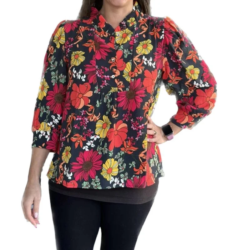 Roxy Top In Vintage Petal Chic Styles