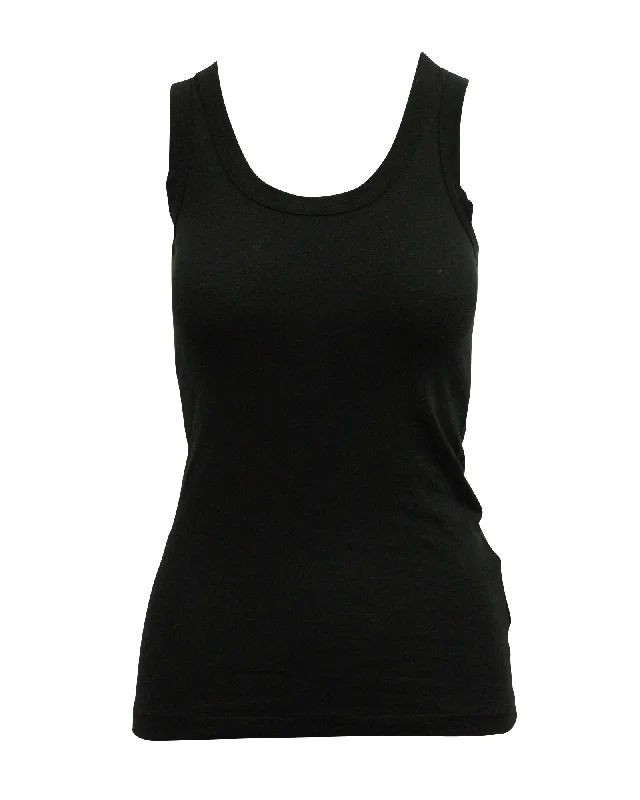 Sacai Tank Top with Sanrio Patty & Jimmy Buttons in Black Cotton Catch Every Fashion Trend