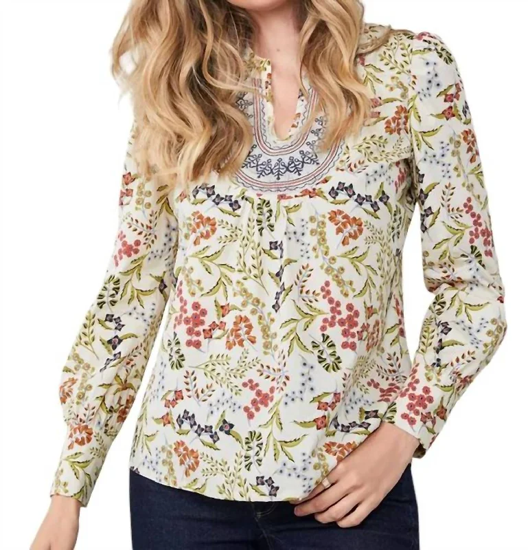 Sahira Blouse In Floral End Of Season Sale