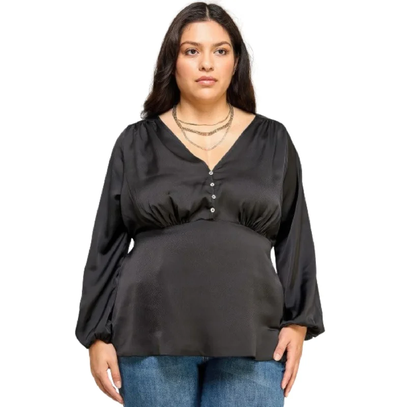 Satin Babydoll Blouse Effortless Everyday Wear