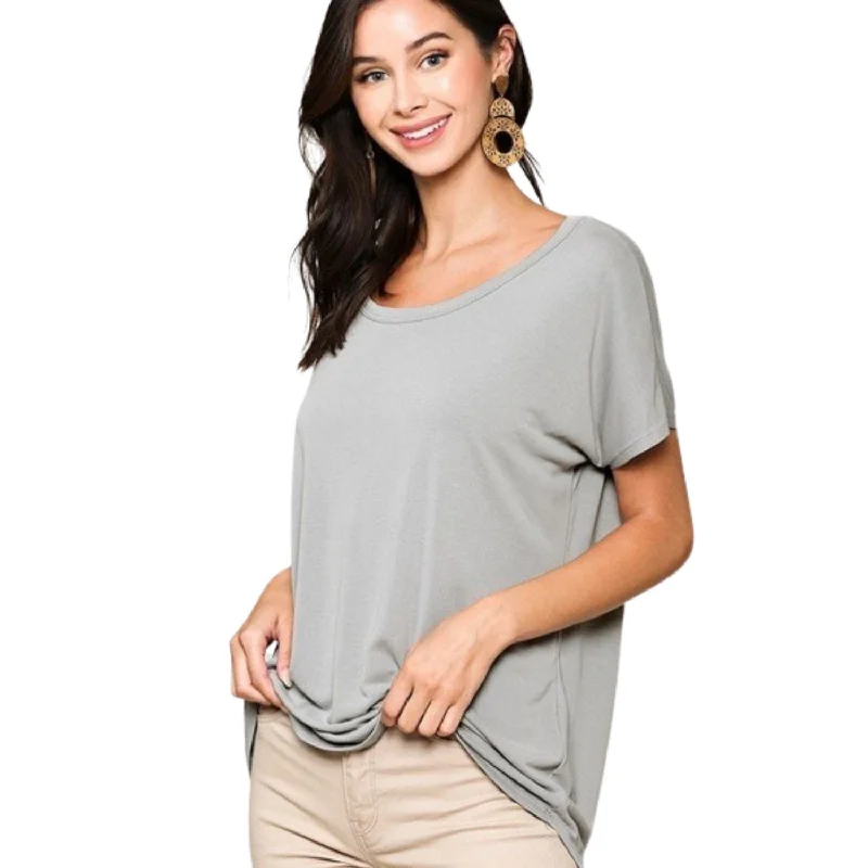 Scoop Neckline Cupro Solid Top Buy More, Save More