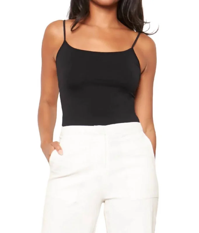 Seamless Cami In Black Budget-Friendly Fashion