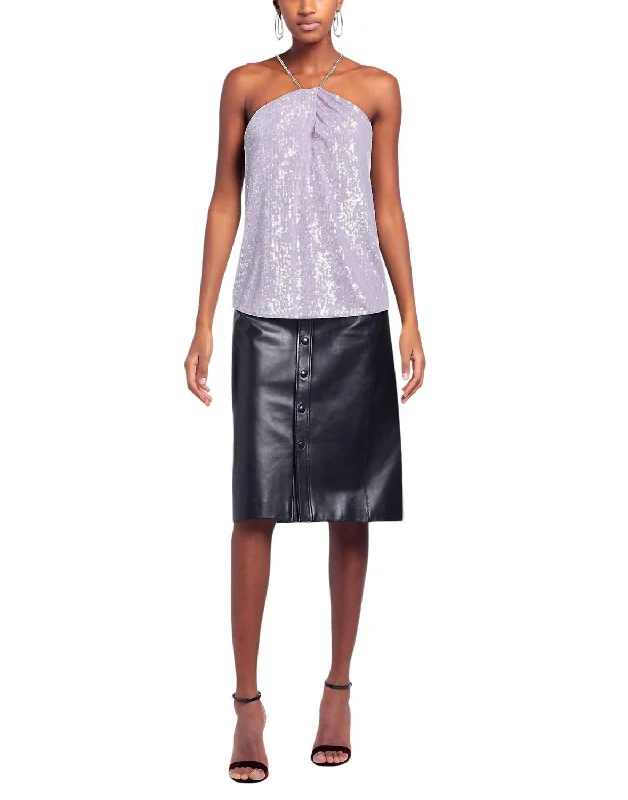 Sequin Top In Lilac Top Brand Discounts