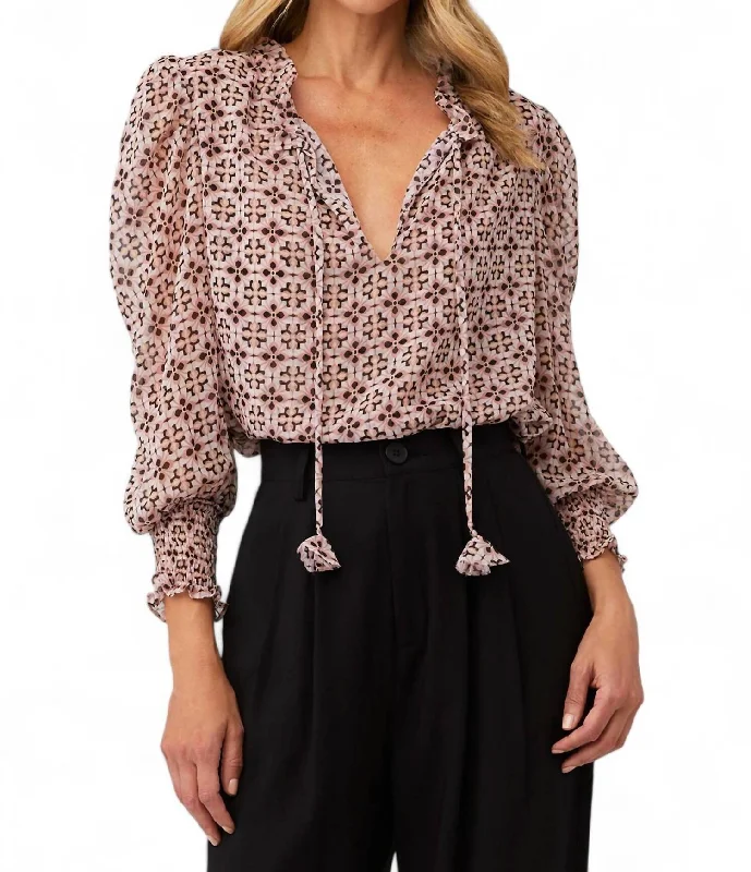 Siena Top In Warm Winter Tile Eco Friendly Fashion Sale