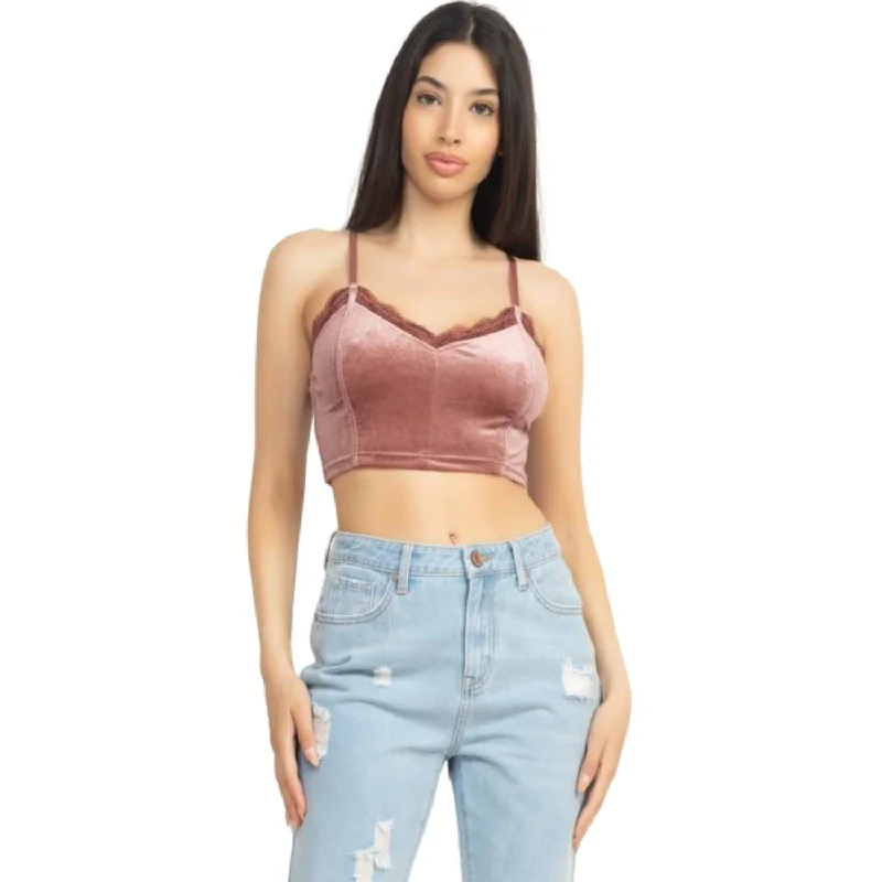 Sleeveless Corset Velvet Crop Top The Epitome Of Modern Women's Fashion