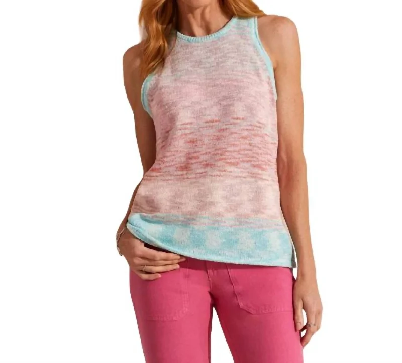 Sleeveless Scoop Sweater Tank In Pastel Trend Forward Threads For Her