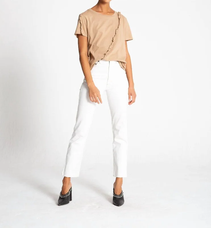 Sol Tee In Camel Vintage Charm