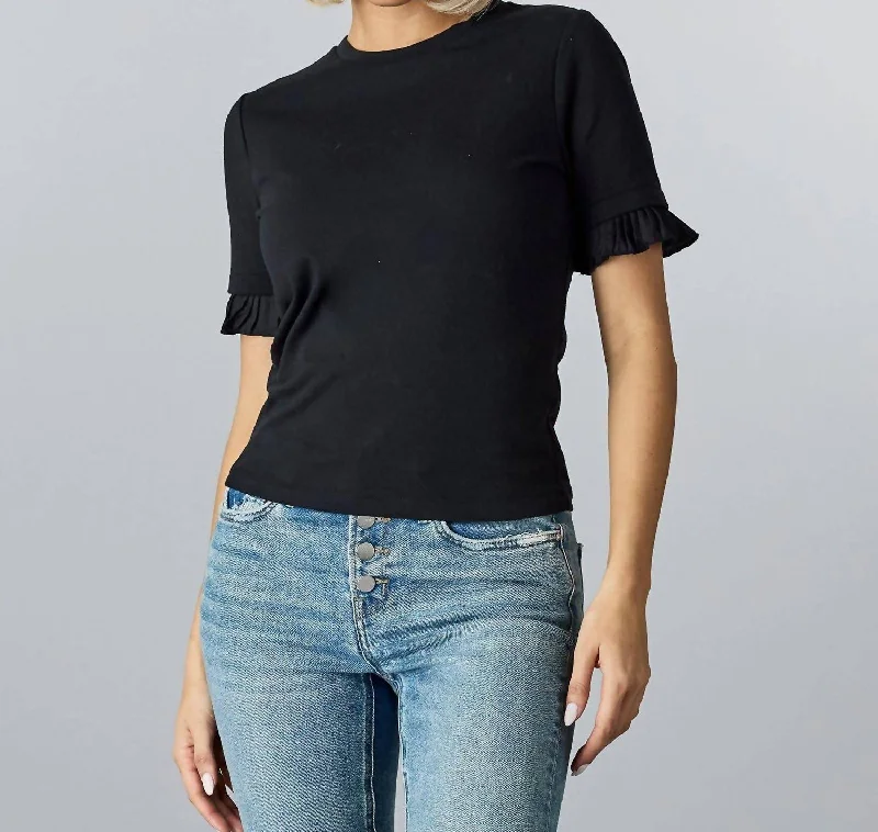 Spotlight Top In Black Beauty Exclusive Designer Collection