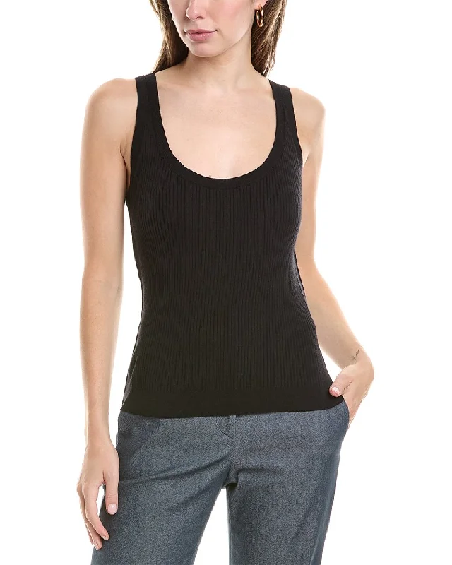 St. John Wool & Silk-Blend Tank Fashion Sale