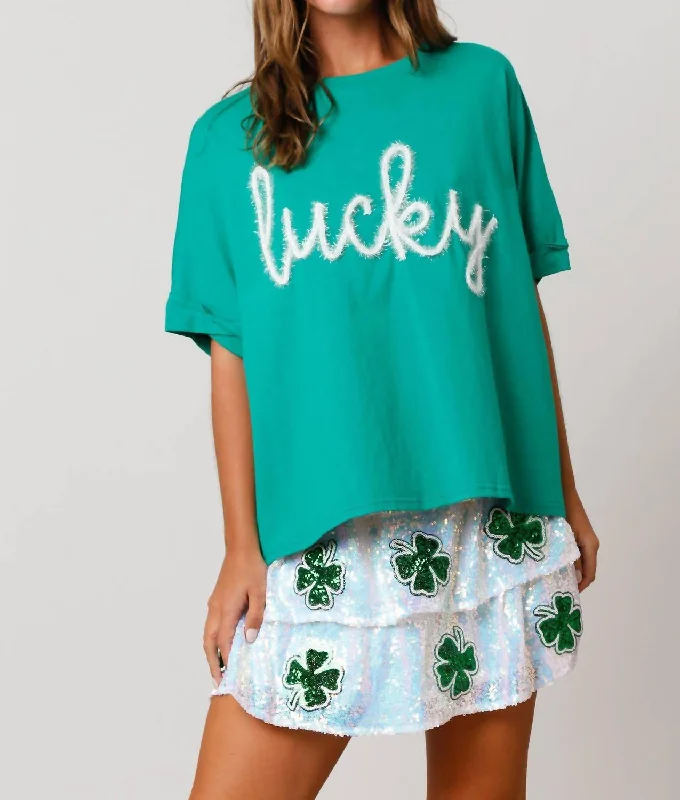 St. Patrick’S Lucky Top In Green Today Only