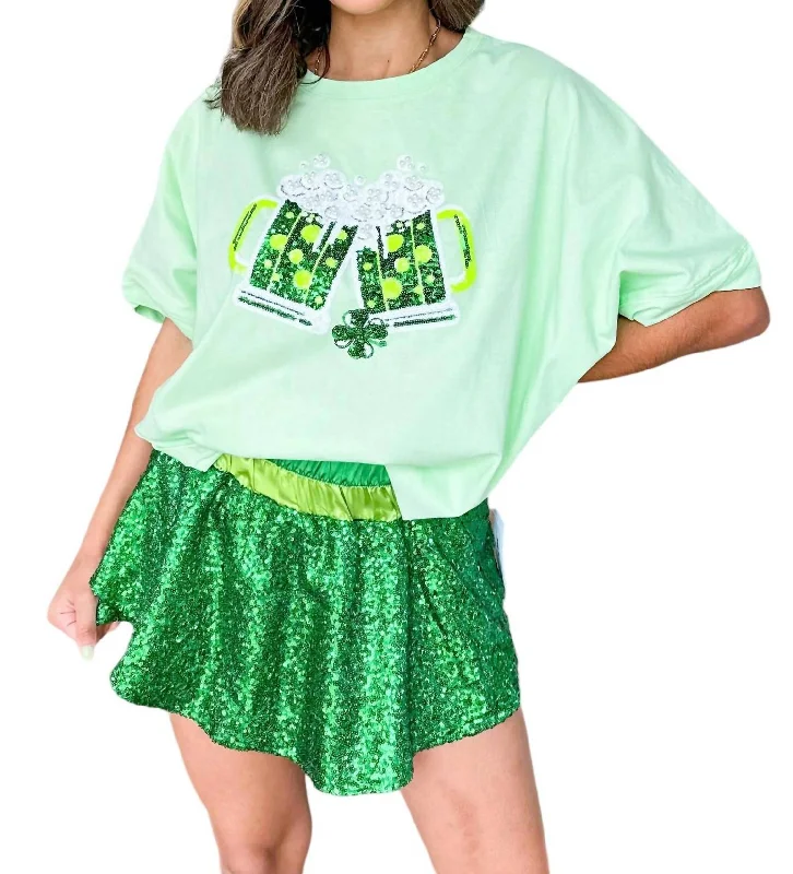 St. Patty’S Beer Tee In Green Unleash Your Fashion