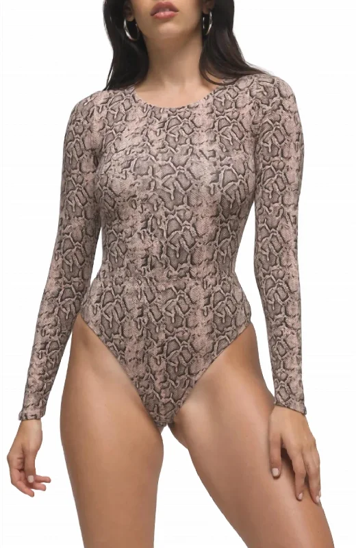 Stand Out Bodysuit In Beige End Of Season Clearance