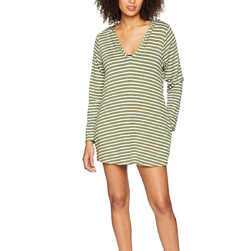 Stripe Covers Hoodie In Olive Effortless Comfort