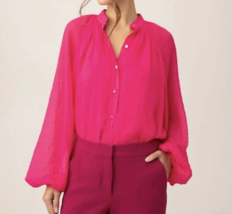 Strong Top In Fuschia Feminine Charm