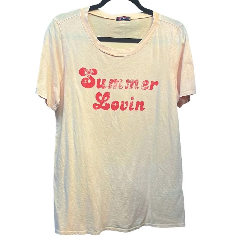 Summer Lovin Tee Top In Beige Style Your Wardrobe