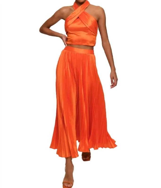 Suri Top In Orange Classic Appeal