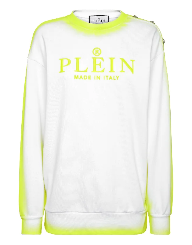 Sweatshirt Round Neck Fluo Current Trends