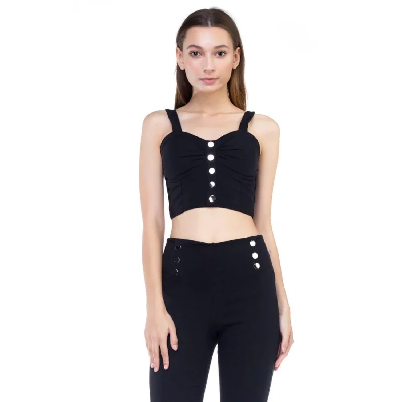 Sweetheart Button Down Crop Top Chic & Cozy Collection