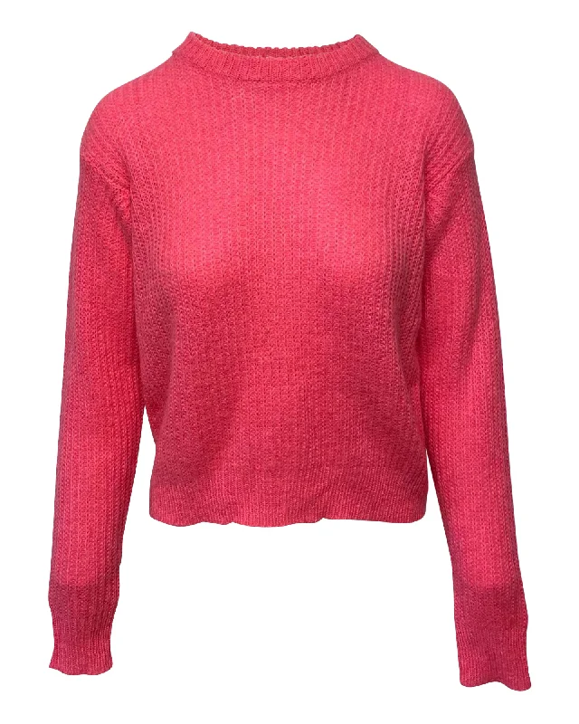 T by Alexander Wang Knit Sweater in Pink Acrylic Latest Trends