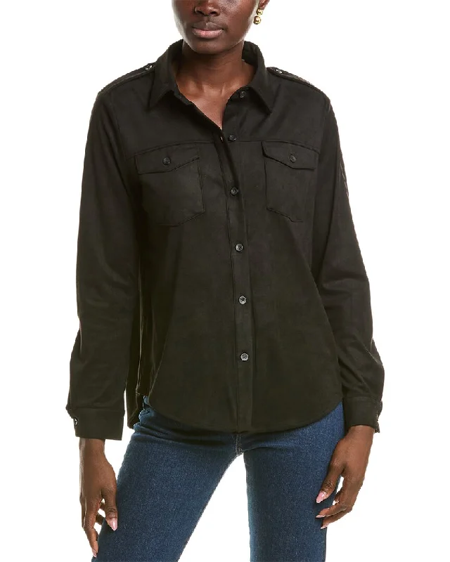 T Tahari Collared Button-Down Jacket Fashion Sale