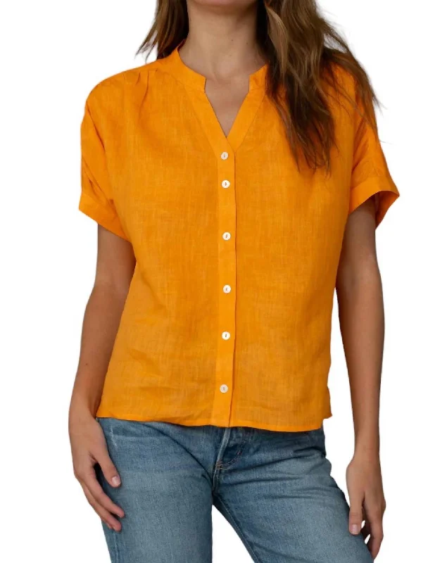 Tatum Top In Apricot Travel Essentials