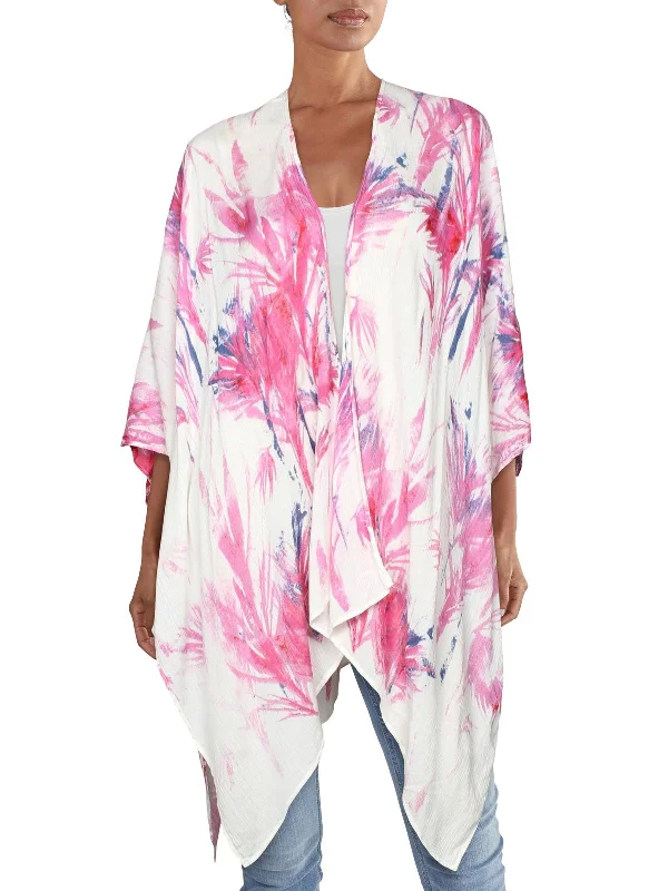 Tenderly Womens Woven Print Kimono Vibrant Prints