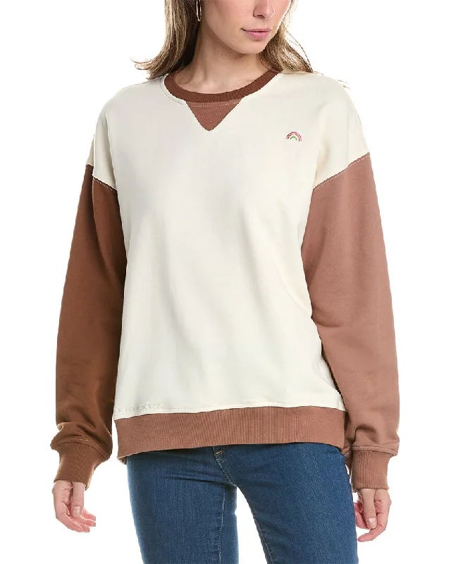 Terez Colorblocked Crewneck Sweatshirt Exclusive Sale