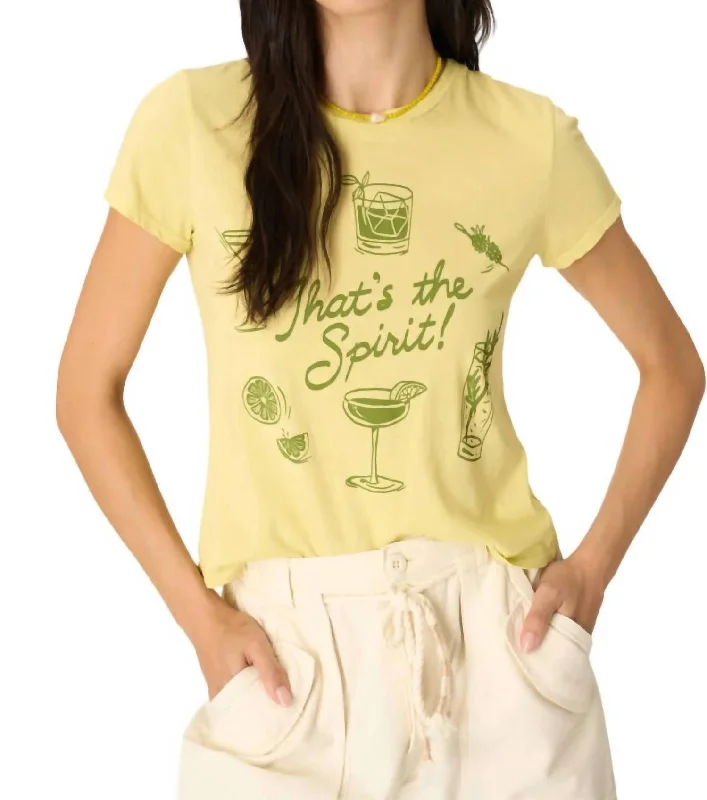 That's The Spirit Tee In Celery Green Best Deals Of The Season