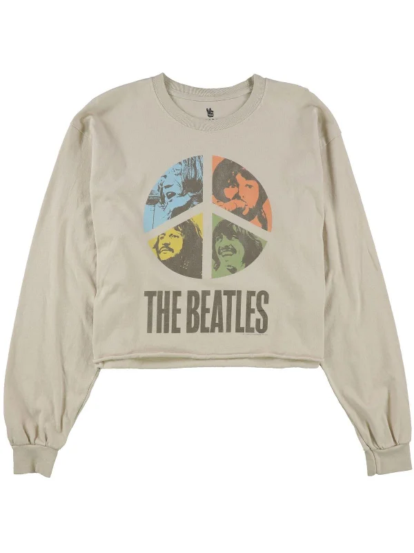 The Beatles Womens Graphic Cropped Sweatshirt Effortless Sophistication