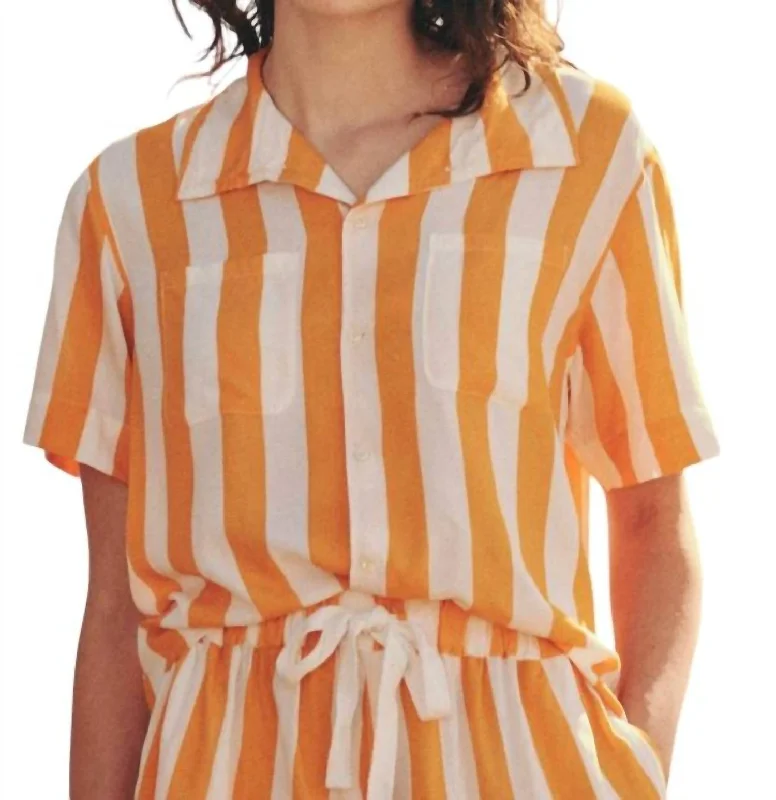 The Bowling Shirt In Sunset Stripe Season Offer