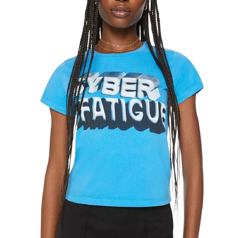 The Cropped Itty Bitty Goodie Shirt In Cyber Fatigue Limited Styles