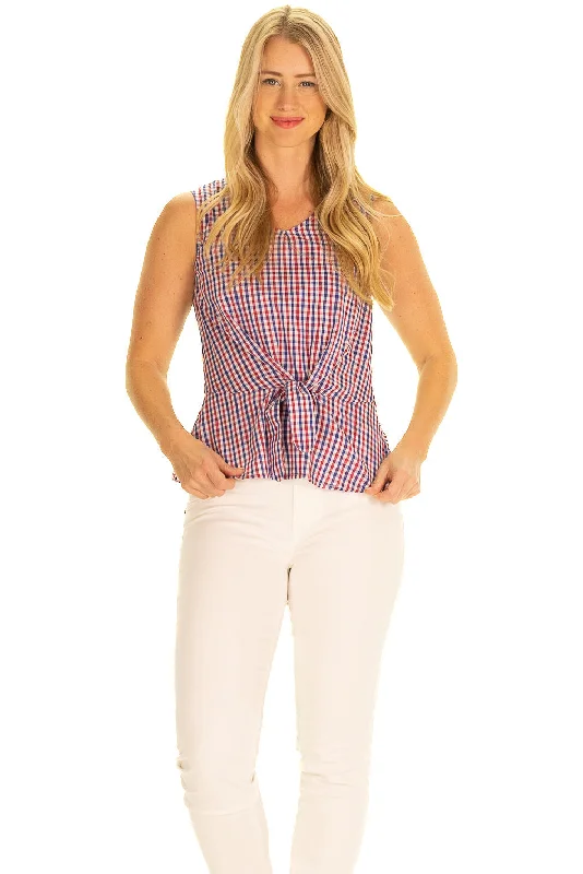 The Luisa Tank in Red & Navy Gingham Fashion Deal