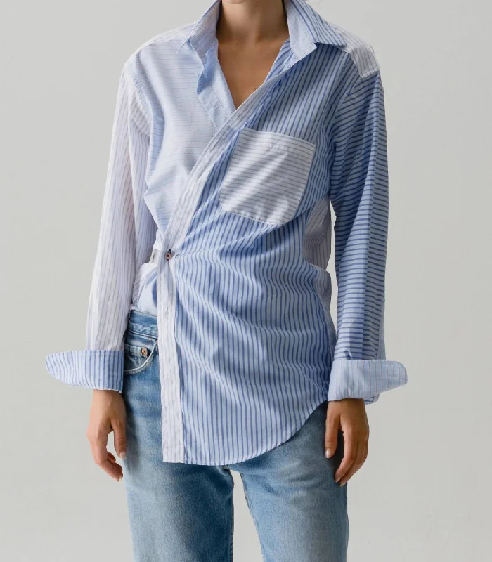 The Men's Shirt Egyptian Cotton In Striped Scrappy Bid Farewell To The Old Season