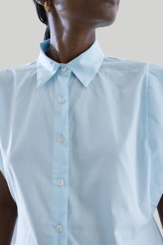 The Perfect Summer Button Down in Blue Your Timeless Wardrobe Awaits