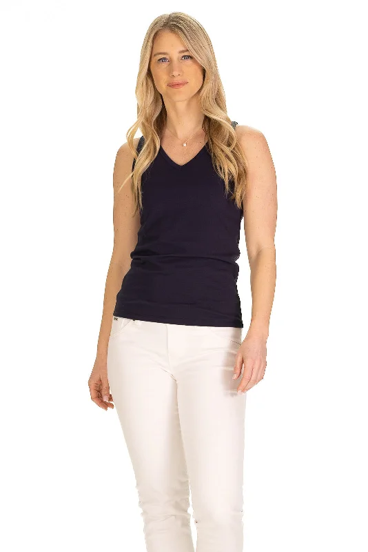 The Terrific Tank in Navy Trend Driven Wardrobe