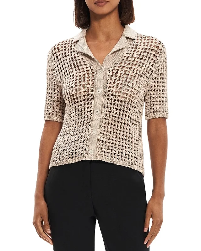 Theory Shrunken Camp Shirt Comfort First Women's Wear