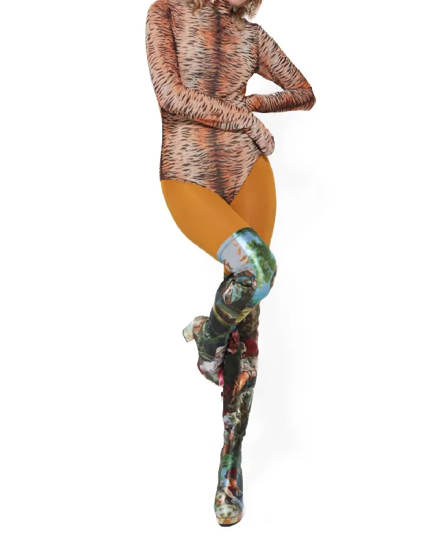 Tiger Body Suit In Multi Limited Time Offer