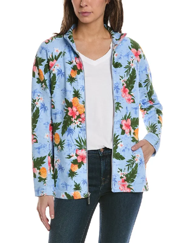 Tommy Bahama Aruba Beach Blooms Full Zip Sweatshirt Limited Stock