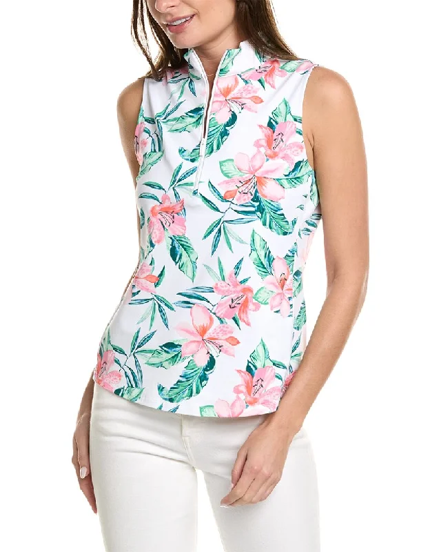 Tommy Bahama Aubrey Getaway Orchid Mock Top Hot Trends