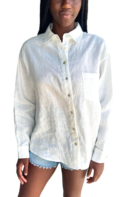 Toni Button Down In White Season Sale