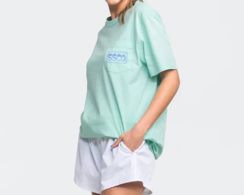 Touch Of Spritz Short Sleeve Tee In Beach Glass Fashion-Forward