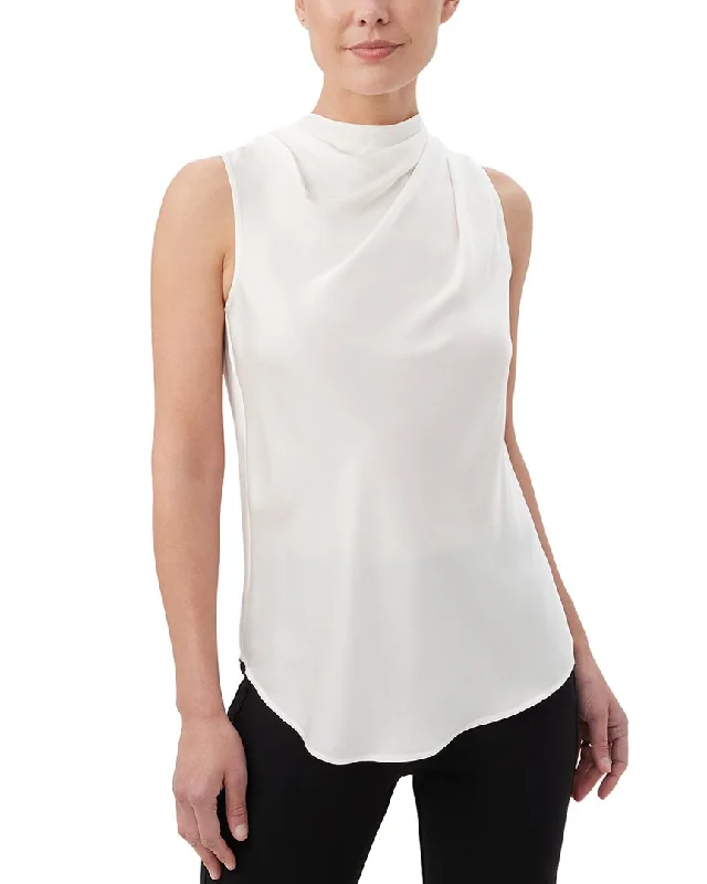 Trina Turk Lenaya Silk-Blend Top Graceful Cut