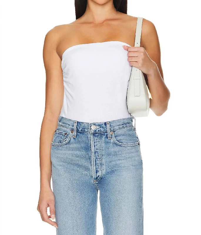 Tube Top In White Style Revolution