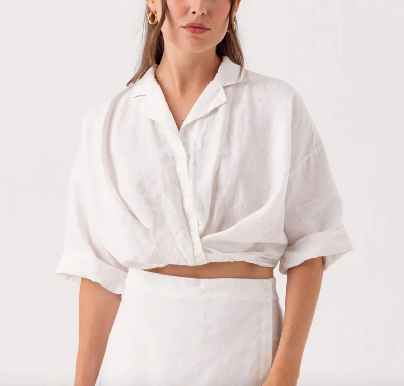 Tula Shirt In White Athleisure Wear Special Offer