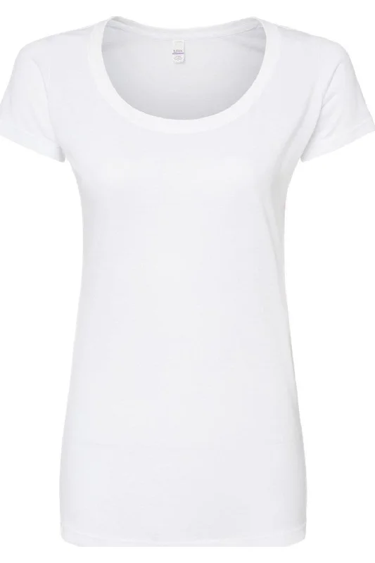 Tultex Women´s Poly-Rich Scoop Neck T-Shirt Limited Time Flash Sale