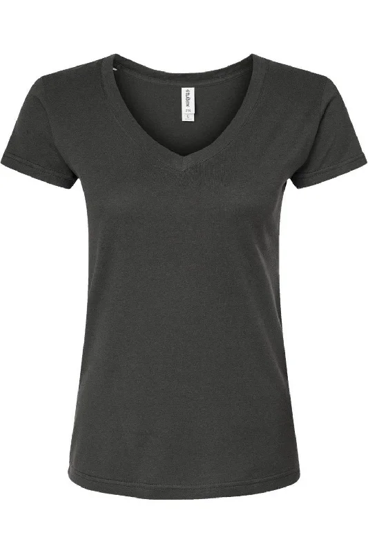 Tultex Women´s Slim Fit Fine Jersey V-Neck T-Shirt Chic Sophistication