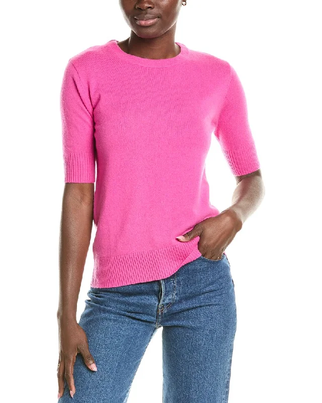 Two Bees Cashmere Classic Wool & Cashmere-Blend T-Shirt Fashion Forward Femininity