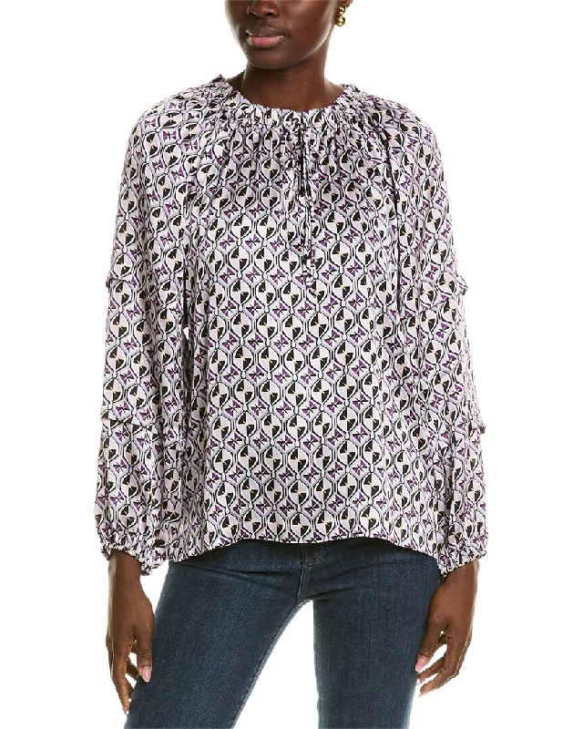 tyler böe Dorothy Silk Blouse Trendy And Individual Women's Fashion