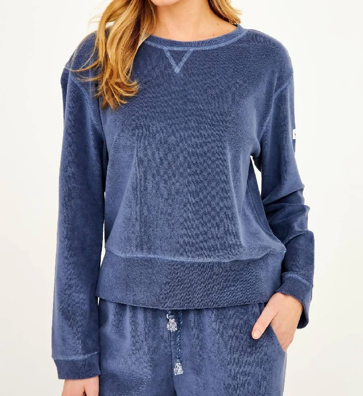 Ultimate Beach Sweatshirt In Vintage Indigo Fashion Forward Style