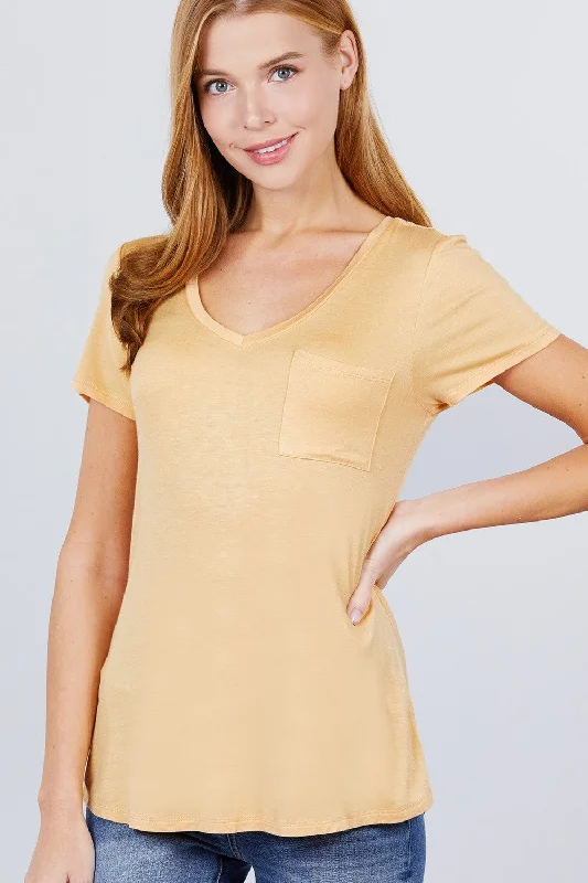 V-neck Rayon Jersey Top Redefining Women's Fashion